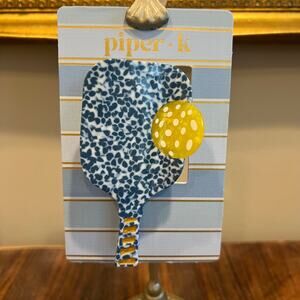 Piper K Pickleball Paddle with Ball Claw Hair Clip